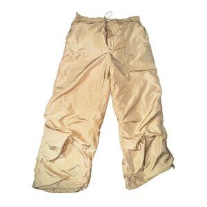 Jolie & Joy Small Beige Y2k Parachute Pants Athleisure‎ Skater Casual Cropped